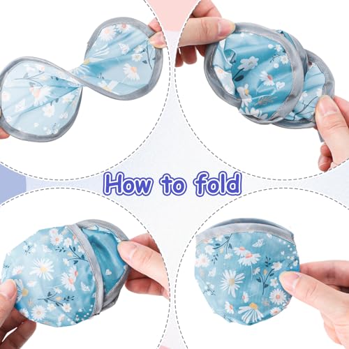 Suzile 12 Pieces Colorful Floral Round Fans Handheld Compact Cooling Fan Disc Portable Hand Folding for Outdoor Games Wedding Party Decorations Summer Outdoor Activity, 6 Patterns(Flower)