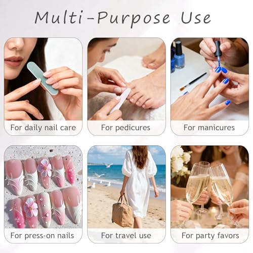 5PCS Disposable Manicure Kit, Single Use Mini Nail Care Tools - color: #2