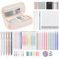 Eersida 74 Pcs School Supplies Set with Pencil Pouch, Pastel, Bright Style - color: Morandi, style: Bright Style