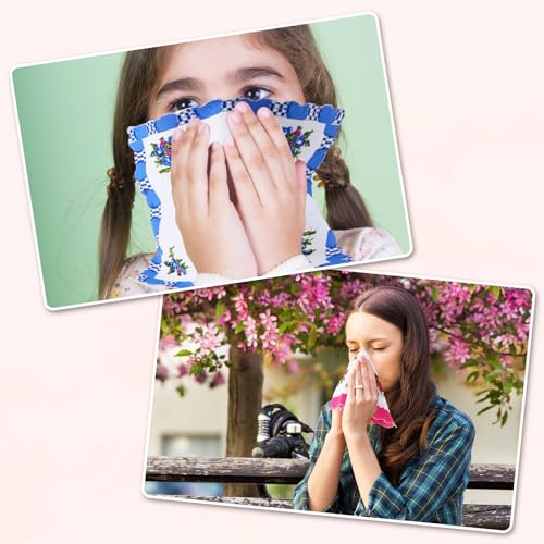 Peryiter 100 Pcs Bulk Handkerchief for Women Vintage Floral Cotton Embroidered Ladies Handkerchiefs