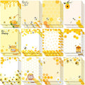 Gilprop 24 Pack Bee Sticky Notes 3x4 Inch, Honeybee Memo Pads, Bee - style: Bee