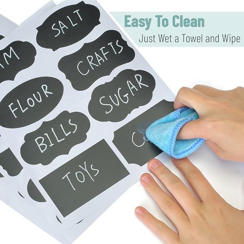 Mr. Pen- Chalkboard Labels, 200 pcs, Assorted Shapes - size: 200 pcs, style: Assorted Shapes