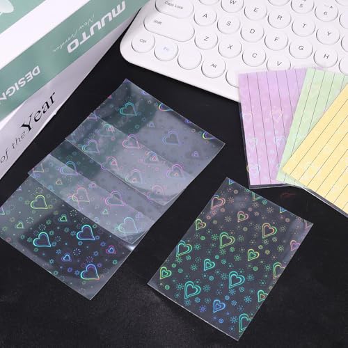 400pcs Love Heart-Shape Photocard Sleeves - style: love donation
