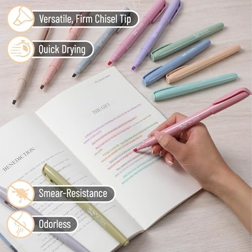 Mr. Pen- Highlighters, 12 Pack, Earthy Colors, Chisel Tip, Quick-Dry - color: Pastel 1, size: 12 Pack