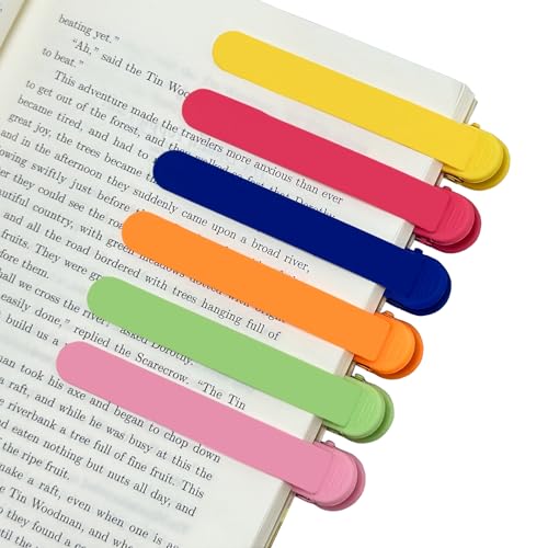 12pcs Automatic Bookmark, Silicone Book Marks for Reading Women, Men, Kids, Book Lovers, Cute Unique Book Markers for Reading, Reading Accessories Gifts for Book Lovers - color: 12pcs Coffee Set/Blue Set/Green Set