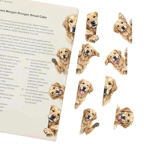 Golden Retriever Gifts for Women - Golden Retriever Magnetic Bookmarks 8PCS, Cute Dog Page Markers with Peek Design, Gifts for Dog Lovers Women, Book Accessories for Readers & Planners - style: Golden Retriever Gifts for Women