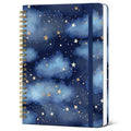 Taja Spiral Lined Journal for Women, Pretty Hardcover Journal Notebook, A5 - color: L-Starry Night