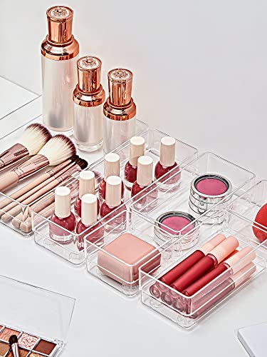 SMARTAKE 22 PCS Drawer Organizer, 4-Size Desk Bathroom Drawer Organizer - size: Large