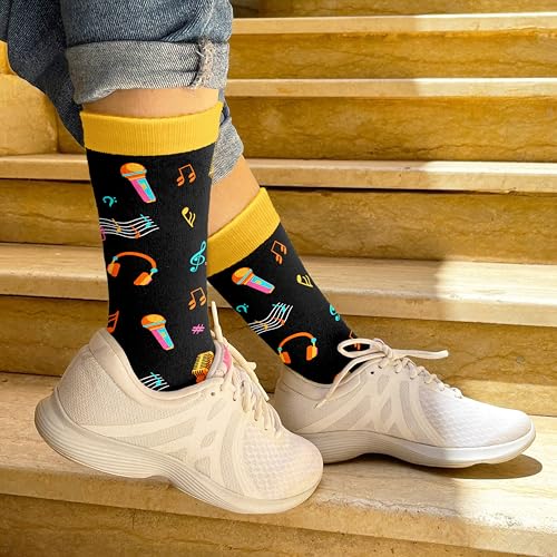 Kpop Merch - Unique Kpop Gifts for Girl, Teen - Cute Korean Socks - Christmas Gifts, Stocking Stuffers for Women - color: Music13