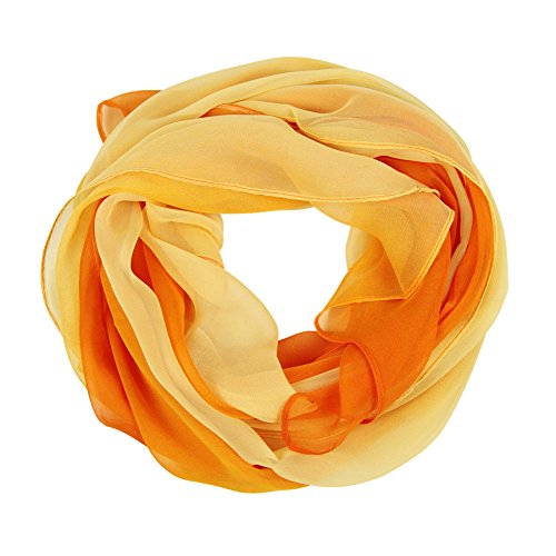 PANTONIGHT Long Chiffon Sheer Scarf Gradient Shaded Colors Lightweight Scarf For Womens - color: Color 083