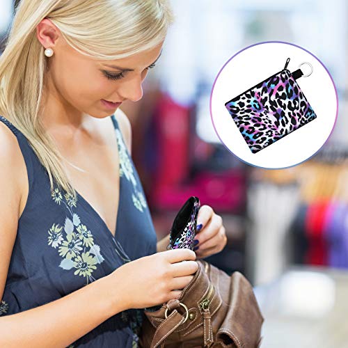 Boao 10 Pcs Small Change Coin Purse - size: 4.52 x 3.74 Inch, style: Leopard Print