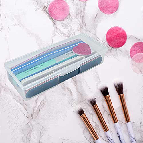 Lokyango Clear Manicure Tool Box, Personal Nail Tool Storage Box (4pcs)