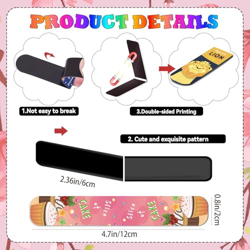 105 Pcs Magnetic Bookmarks for Kids, Cute Bookmarks for Student - color: Student Style