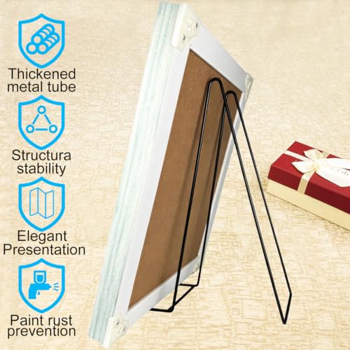 2PCS Iron Plate Stands for Display 16 Inch, Large Metal Heavy Duty Display - size: 2PCS 16IN