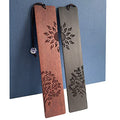 2 Pcs Wood Bookmark, Unique Bookmarks Gift for Men Women, Book Marks Accessories (Sun and Tree) - style: Sun and Tree
