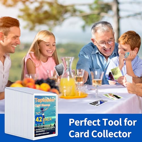 3" x 4" Card Sleeves, 42 Count Top Loaders, Hard Baseball Toploaders 35PT