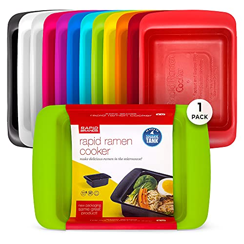 Rapid Ramen Cooker | Microwavable Cookware for Instant Ramen | BPA Free and Dishwasher Safe | Perfect for Dorm, Small Kitchen or Office | Green - color: Green, size: 1 Pack Standard