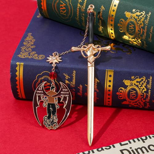 ACOTAR Night Court Metal Bookmark, Dark Fantasy Page Marker Gift - style: Azriel