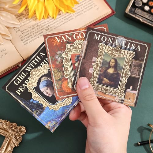 3 Pcs Vintage Metal Bookmark, Golden Clip Bookmarks, Famous Oil Painting Theme Book Mark Unique Gift for Book Lovers Readers Women Girls Teens Writers Bookworms Teachers Students - style: 3Pcs Portraiture