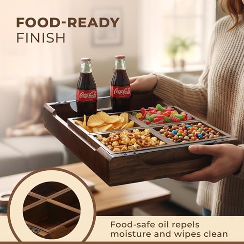Modular Serving Tray - Acacia | Serving Platter Snack Tray