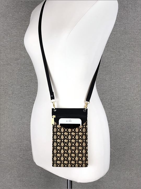 Danny K. Women's Tapestry Crossbody Cell Phone or Passport Purse, Handmade in USA - color: Olympic
