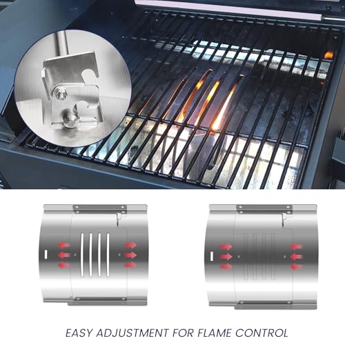 Flame Broiler Kit for Pit Boss Tabletop Portable 150 Pellet Grills Pro Series II Mahogany 150PPS Replacement Parts Pitboss Diffuser Heat Deflector Plate Smoker BBQ Accessories - size: For Tabletop 150