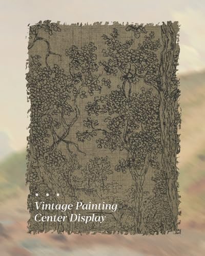 HUARCEY Gold Framed Canvas Wall Art, Antique Landscape Sketch, 8x10 Inch - color: Landscape Sketch, size: 10"L x 8"W