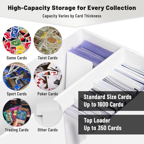 NUMINA 6 Pack 2 Row Trading Card Storage Boxes Card Organizer - size: 6 Pack