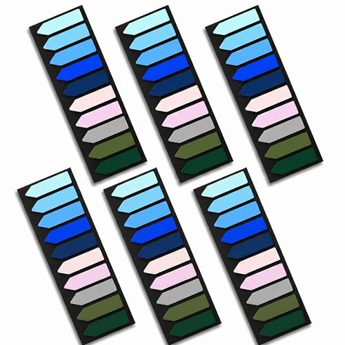 Ericter Arrow Sticky Tabs 1200 PCS Morandi Colors, Sticky Flags Page Markers, Book Annotation Tabs Writable, Translucent Sticky Notes Page Flags, Sticky Bookmarks for Books, Office Study Supplies - color: Muted Morandi, size: 1200