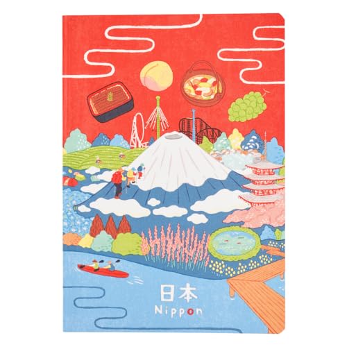 NOLTY JAPAN NOTE, A6 Notebook Featuring Japanese Design, Japan, JP0112 - color: Nippon_2