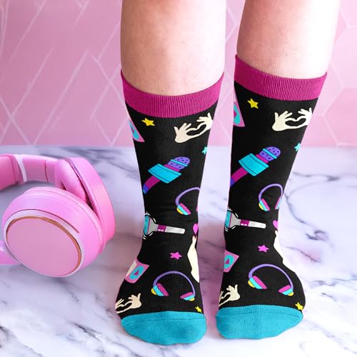 Kpop Merch - Unique Kpop Gifts for Girl, Teen - Cute Korean Socks - Christmas Gifts, Stocking Stuffers for Women - color: Music01