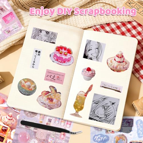 800Pcs Japanese Sticker Book for Journaling Adult, Cute Scrapbook Stickers - style: Bb 50 Sheet Subway
