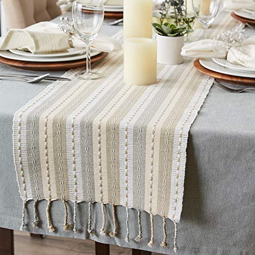 DII Southwest Collection Tabletop, Table Runner, 14x72, Natural - color: Natural, size: Table Runner, 14x72"