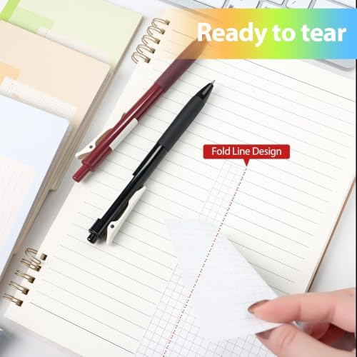 3-Pack Mixed Sticky Notes Set (Grid, Dotted, Lined) 4x6 Inch
