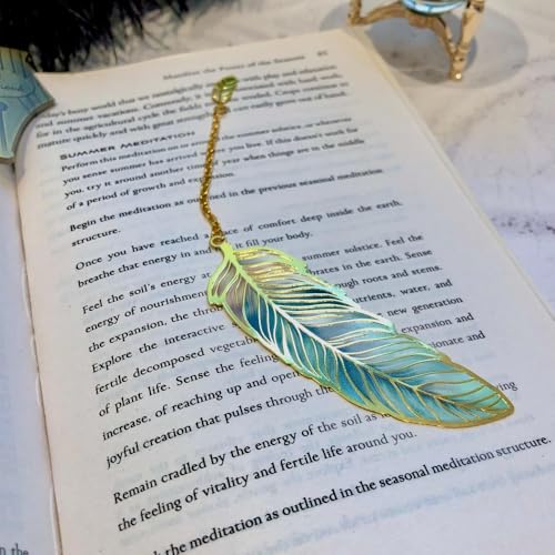 Elegant Metal Bookmark Reading Page Mark – Stylish Book Clip Pendant for Stationery Lovers