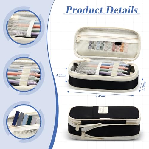 Jutom 39 Pcs Aesthetic Book Annotation Kit,Black,Cute Style - color: Black, style: Cute Style