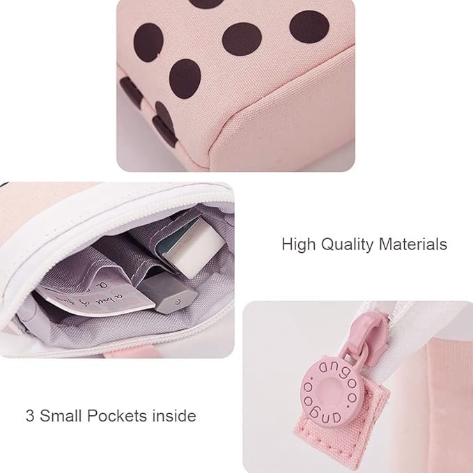 Telescopic Pencil Bag Pen Holder Pop Up Stationery Case, Stand-up Retractable Transformer Bag Standing Organizer, Great for Christmas Holiday New Year Office Bag - color: Green