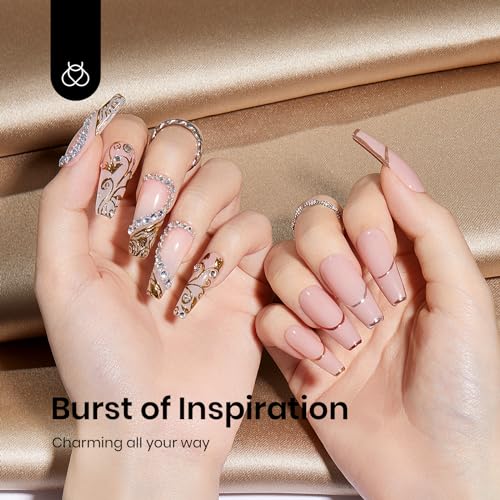 Beetles Chrome Nail Powder Set 8 Colors Metallic Holographic Mirror Effect - color: Multicolor Metallic-8