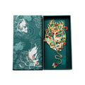 Shan Hai Jing Divine Beasts Bookmark Phoenix Dragon Koi Deer Good Luck Gift - color: Style 1 Gift Boxed