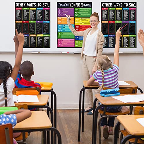 Yisong 4 Pcs Extra Large Commonly Confused Words English Posters