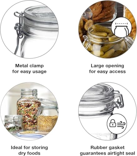 Bormioli Rocco Fido Clear Jar, 169 Oz. - color: Clear Top, size: 169 fl oz