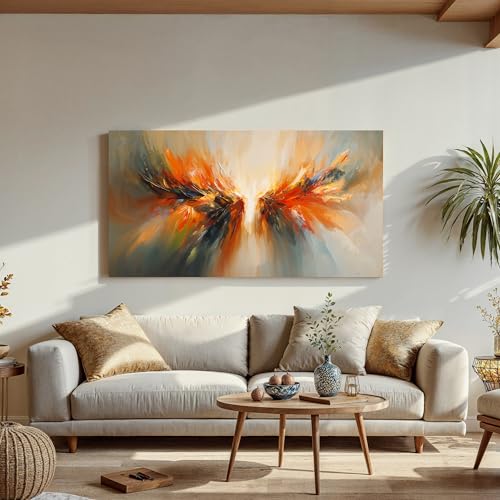 Colorful Abstract Wings Wall Art Print For Living Room 20 X 40 Inch - color: LAI-11D, size: 40"L x 20"W