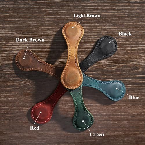 Personalized Magnetic Leather Bookmark, 26 Letters Bookmark Customized Initial Bookmarks Multi Functional Bookmark Cute Bookmark Meaningful Gift for Wonmen Teachers, Book Lovers (M, Blue) - color: Blue, size: M
