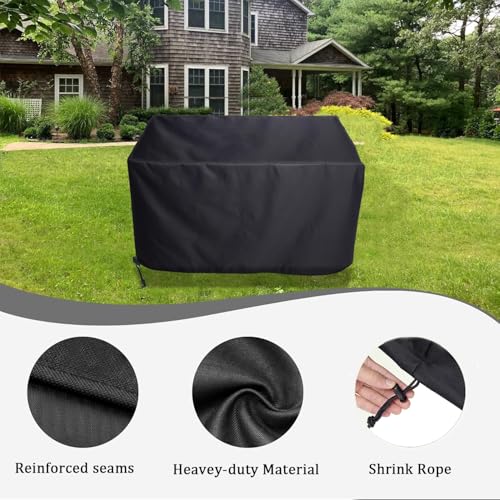 Tabletop Grill Cover for ASMOKE AS350 Wood Pellet Grills, Heavy Duty 600D Waterproof Table Top Portable Smoker Cover for ASMOKE Pellet Grill AS350/AS350DC BBQ Accessories - size: 25"L x 17.5"W x 15"H