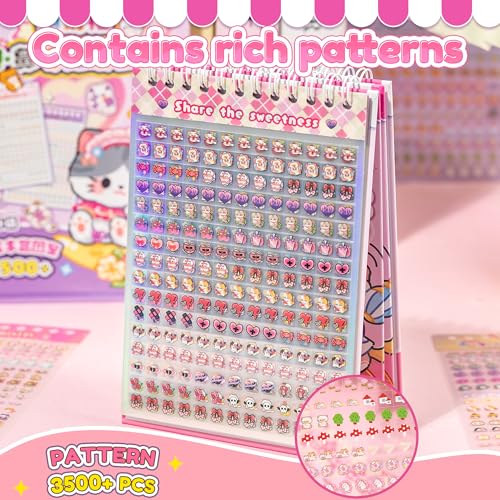 3500+ Japanese Sticker Book,Cute Food Sticker Book,Japanes for Adults - style: Dream Kingdom