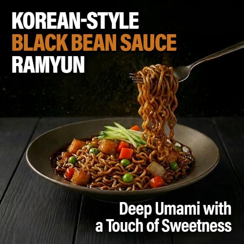 Nongshim Chapagetti Black Bean Jajangmyeon Korean Ramen Noodles, 10 Pack - size: 10 Pack