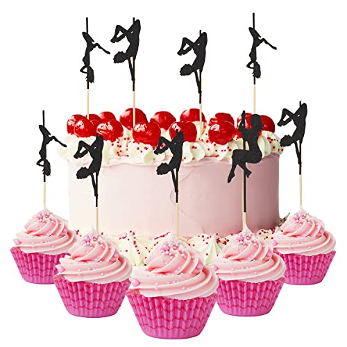 60 Piece Cupcake Topper Picks Dancing Silhouette Toothpick