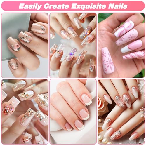 600PCS Clear Coffin Nail Tips Set, French Half Cover Fake Nail Tips Kit - color: French Half Cover Nail Tips Set