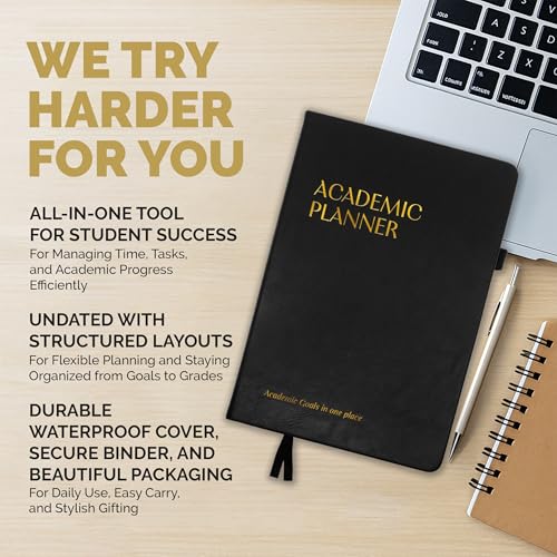 Decorably 240 Pages Undated Weekly & Monthly College Student Planner