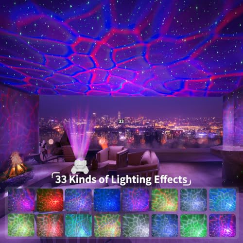 ENOKIK Galaxy Projector Night Light, Star Bluetooth Speaker, Solid White - color: Solid White